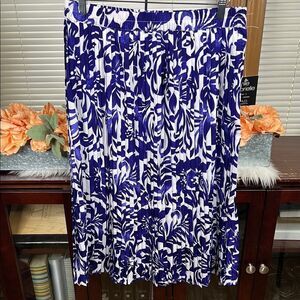 Mile Gabrielle Pleated Midi Skirt NWT Size Large